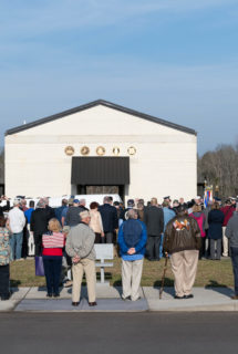 Crowd gathers to honor seven veterans