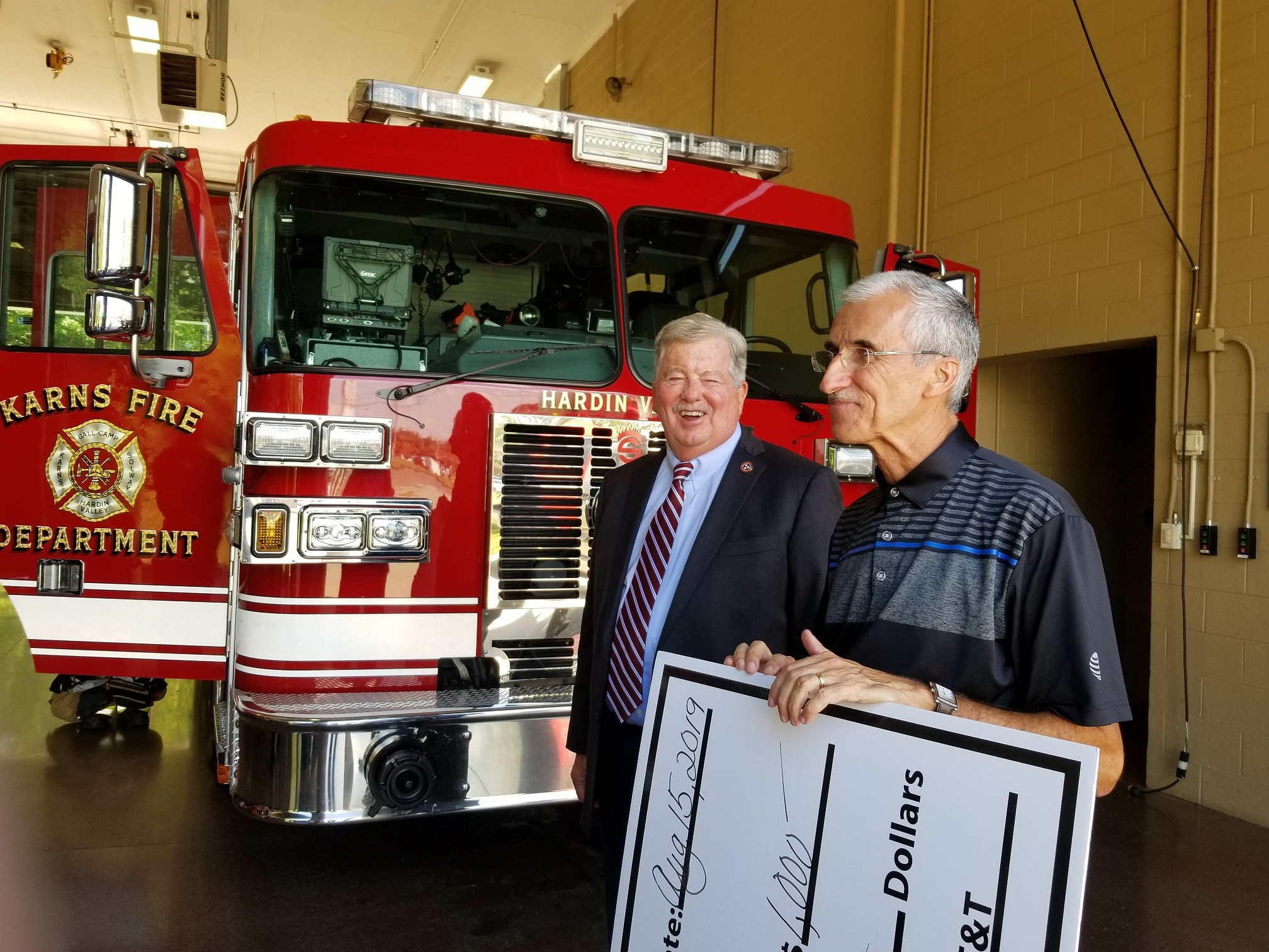 Karns Fire gets boost from AT&T