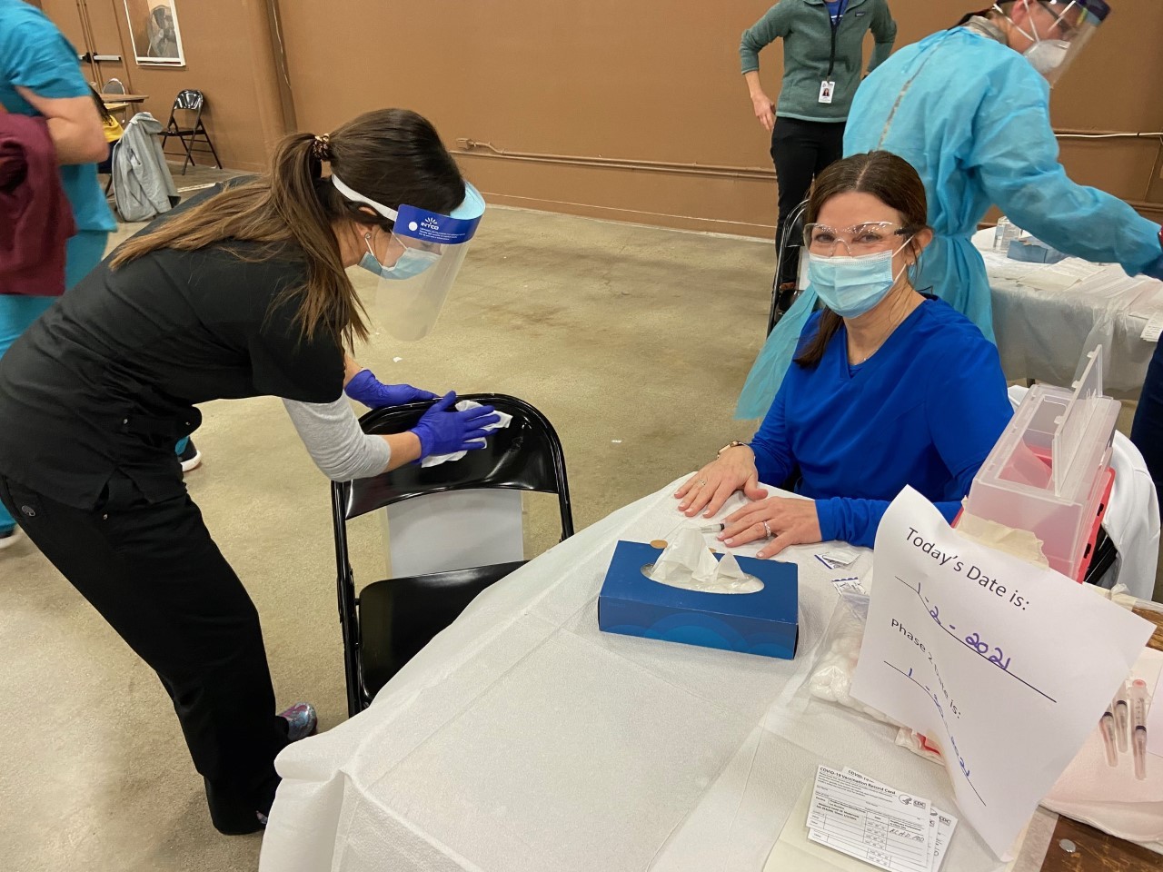 Covid clinic delivers 500 vaccines