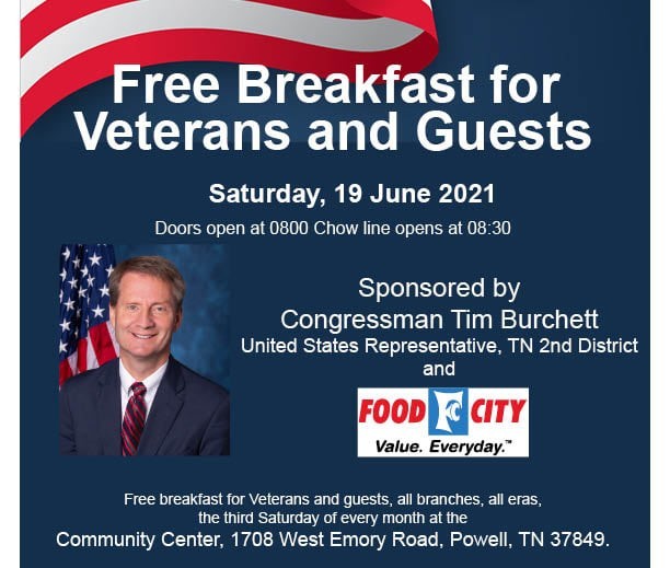Veterans’ breakfasts in Powell are back