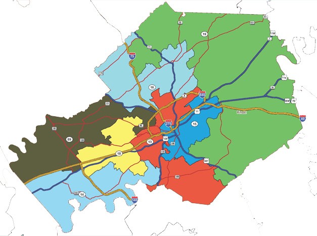 Knox neighborhoods split in redistricting