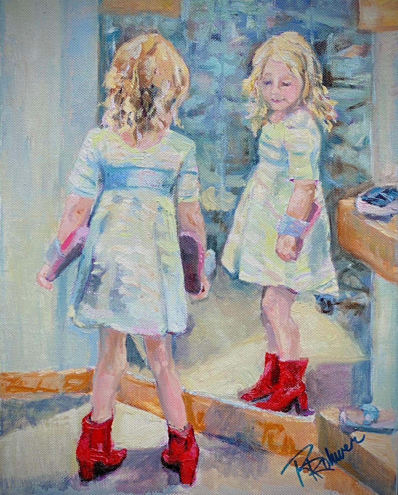 Red boots and attitude