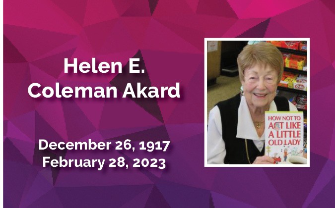 Rooftop memorial for Helen Akard