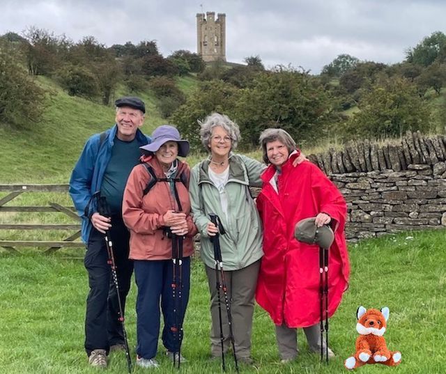 Knox the Fox joins Turtle Hikers in the Cotswolds