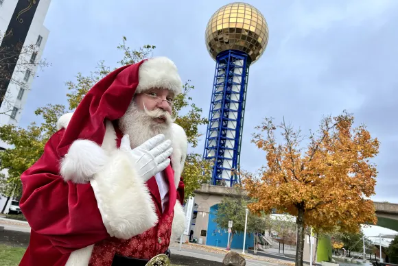 Pose with Santa at the Sunsphere