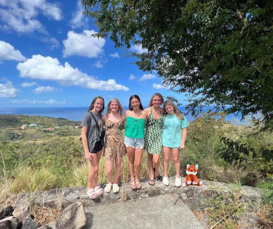 Knox visits Saint Lucia with the Hauns