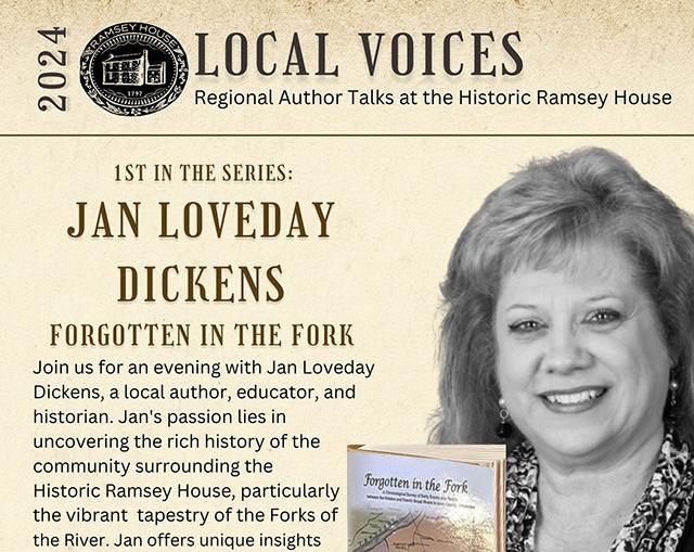 Local voices: Author talks at Ramsey House