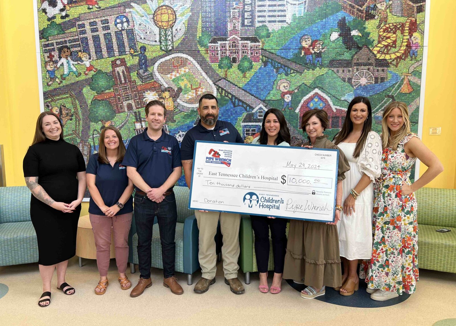 Pipe Wrench donates $10K to ETCH
