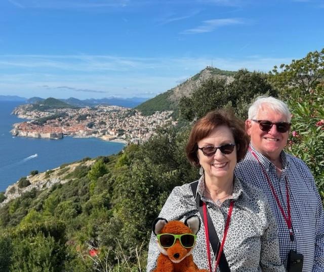 Knox the Fox in Montenegro, Croatia with the Lenns