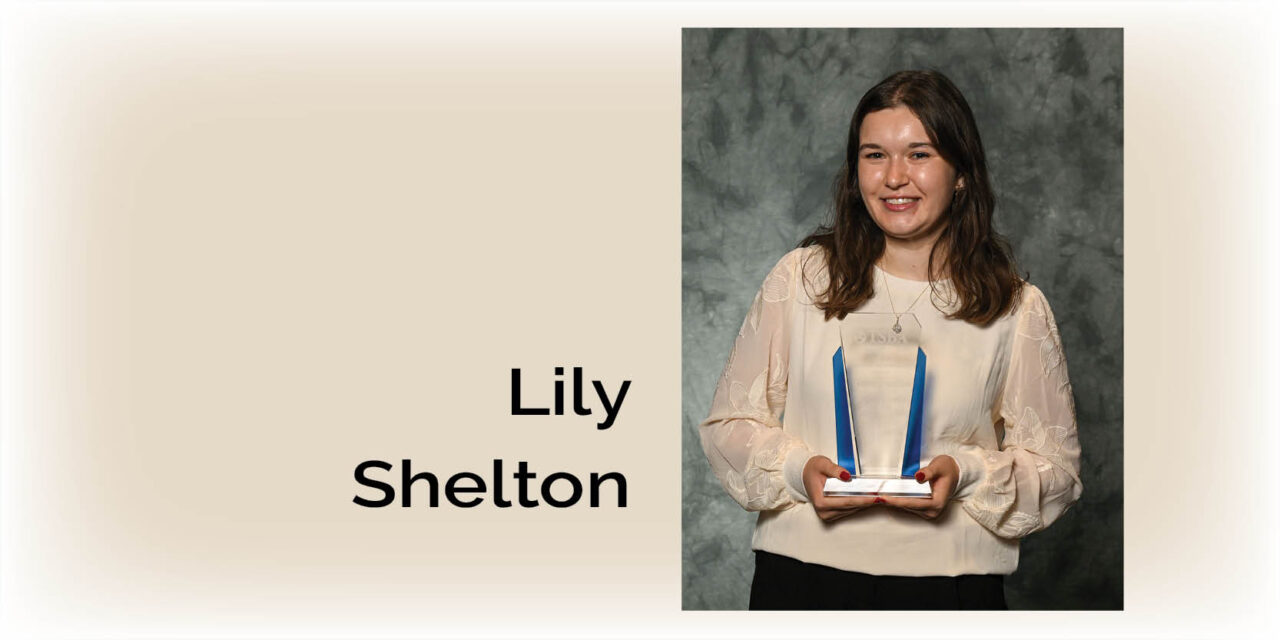 Lily Shelton earns statewide achievement award