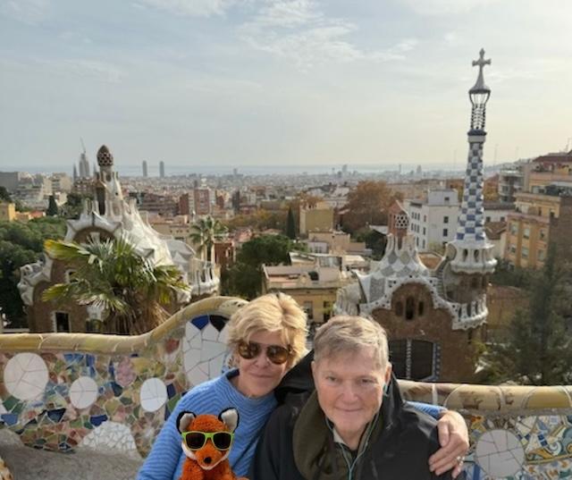Knox the Fox is with the Johnsons in Spain