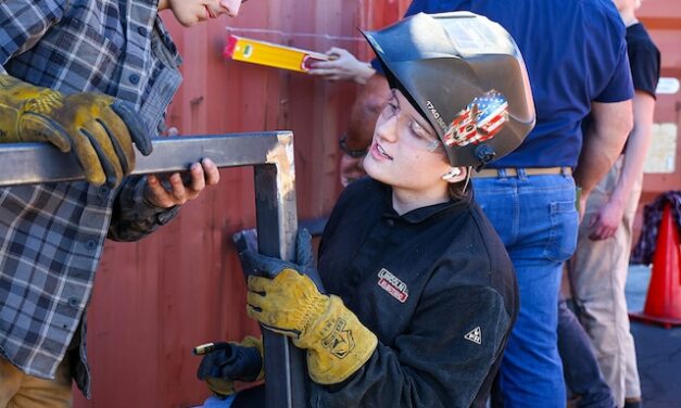 PSCC students continue to transform shipping container into tiny home