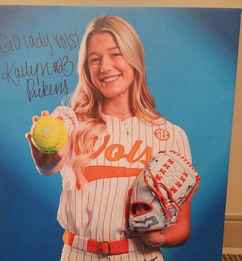 Betsi James has special visitor at FC