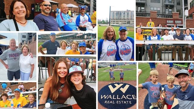 Wallace hits a home run at Smokies Stadium 