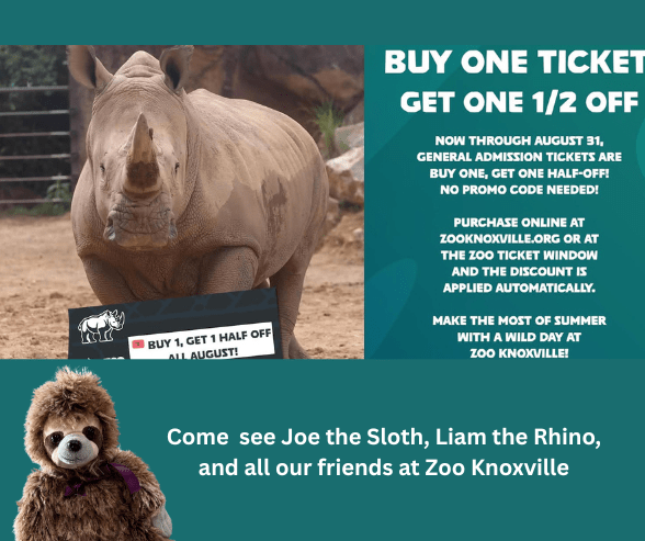 Zoo Knoxville offers ‘buy one, get one half price’