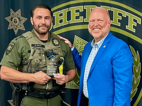 ACSO rookie Andy Hahn: Lifesaving deputy honored