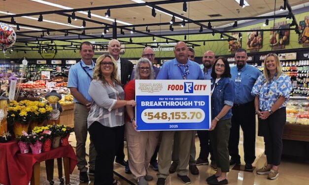 Food City check presentation to Breakthrough T1D