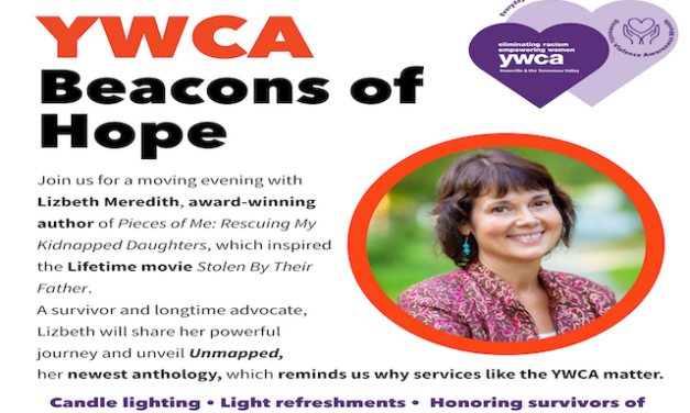 Lizbeth Meredith speaking at Oak Ridge event