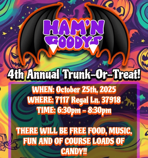Ham ‘N Goody’s Trunk or Treat ahead
