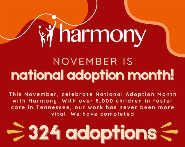 National Adoption Month & Harmony Family Center
