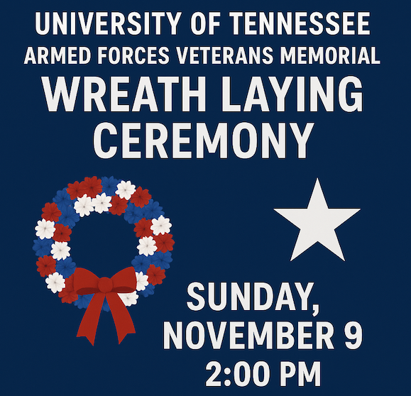 Wreath Laying at Armed Forces Veterans Memorial on Sunday