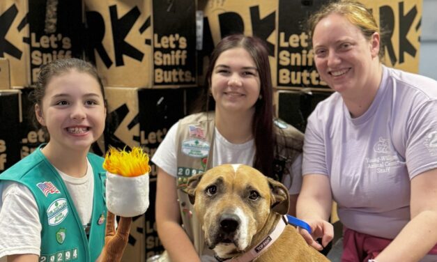 Girl Scouts bring BarkBoxes to Young Williams