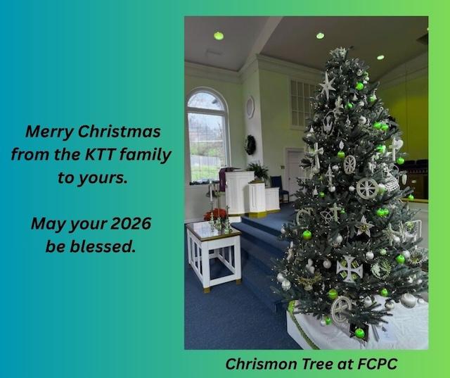 The Chrismon Tree, a FCPC tradition