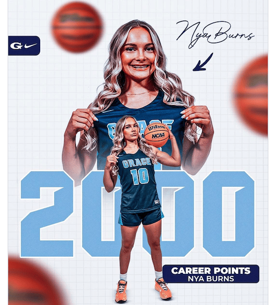 GCA Nya Burns hits 2000 points