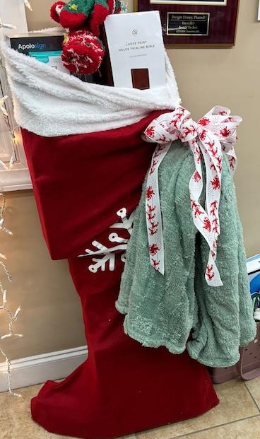 Giant stocking giveaway