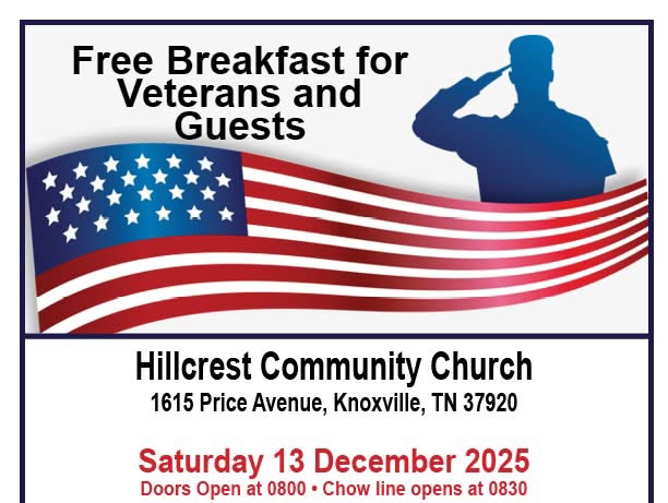 Veterans Breakfast ahead on December 13