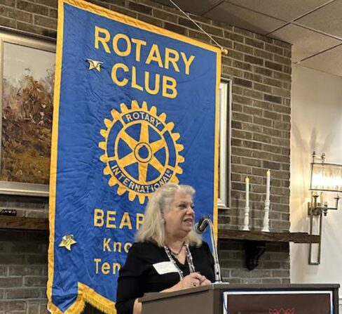 Jan Dickens is guest speaker at Bearden Rotary