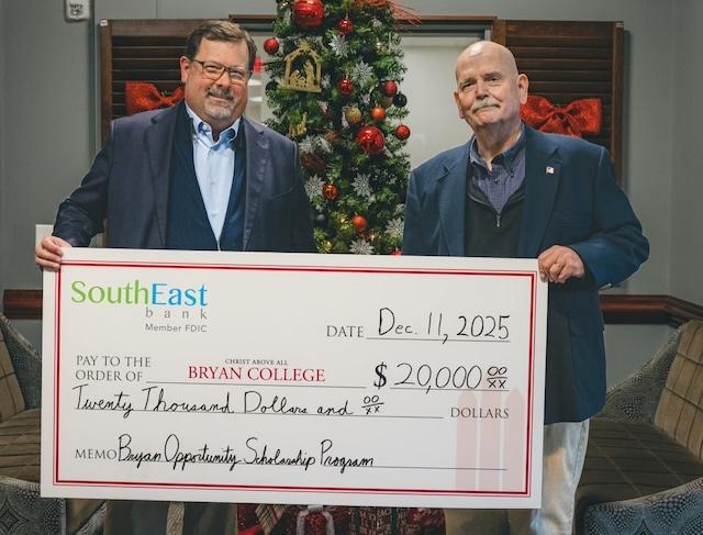 SouthEast Bank donates $80K to local student-focused programs in honor of retiring lenders