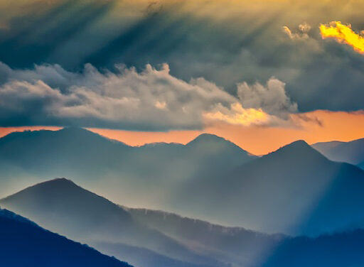 Heavenly rays and a Blue Ridge conversation 
