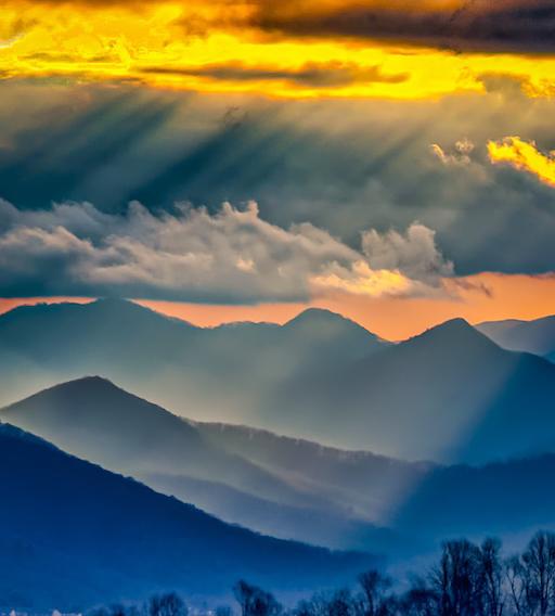 Heavenly rays and a Blue Ridge conversation 