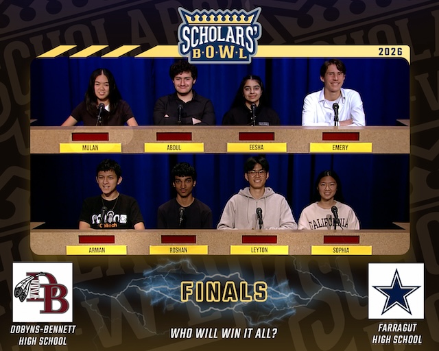 Dobyns-Bennett High vs Farragut High School for the Scholars’ Bowl championship
