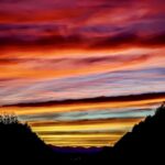 Sunset through the Beaucatcher Cut 