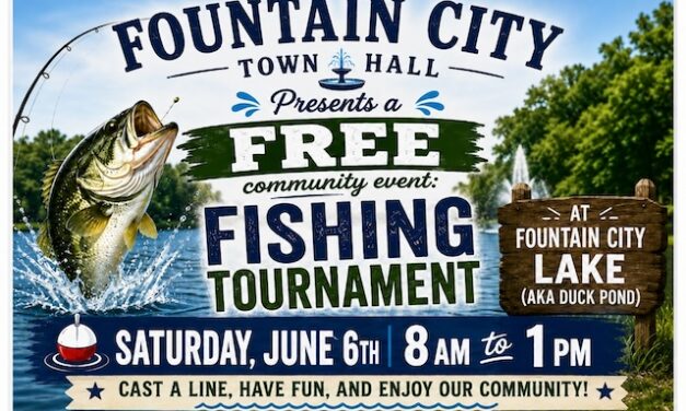 Fountain City Town Hall invites the community to a June 6 Free Fishing Day