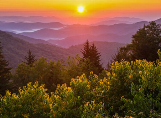 Old Badger, new light: Chasing the changing sky at Black Mountain Gap