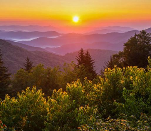 Old Badger, new light: Chasing the changing sky at Black Mountain Gap