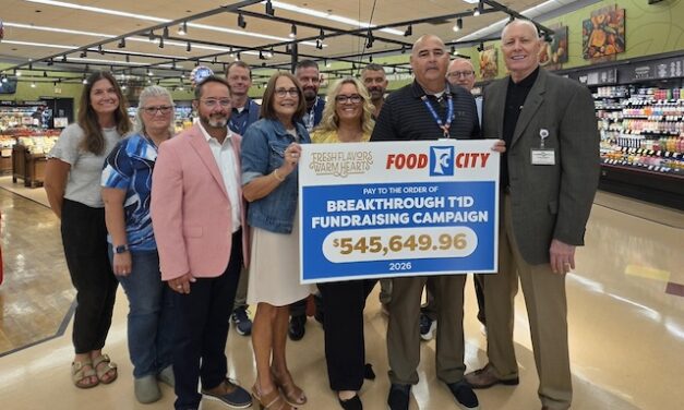 Food City presents check to  Breakthrough T1D