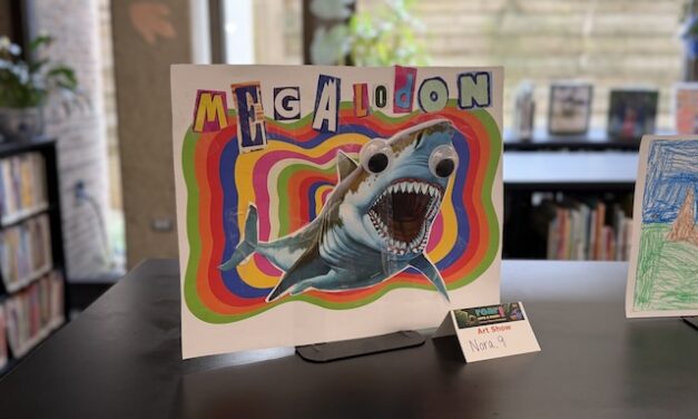 Dinosaurs roar to life in Knox County Public Library Art Show