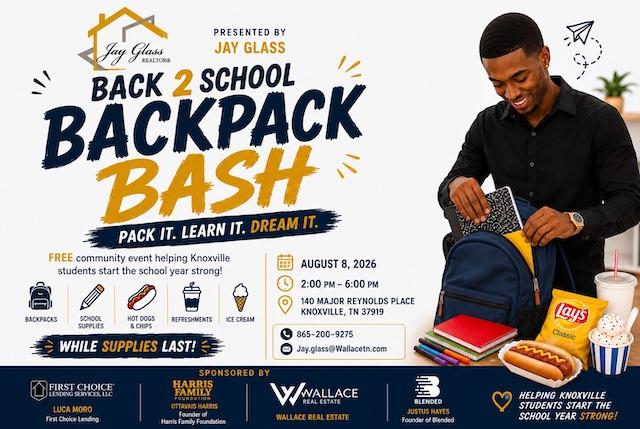 Wallace agent Jay Glass to host Back 2 School Backpack Bash
