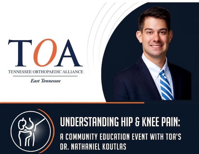 TOA offers a free program on understanding hip and knee pain