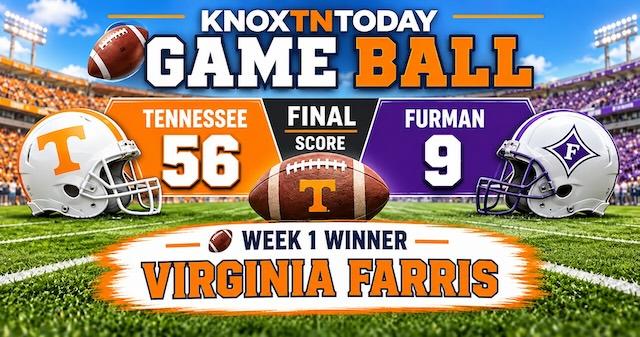 Virginia Farris wins first KnoxTNToday Game Ball