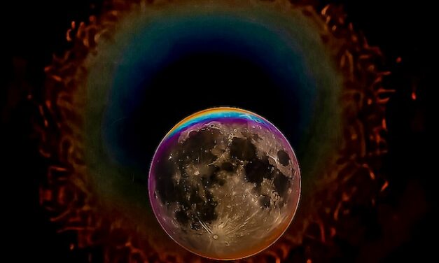 The Second Iteration of the Dolly Moon – a lunar corona over the Asheville Watershed