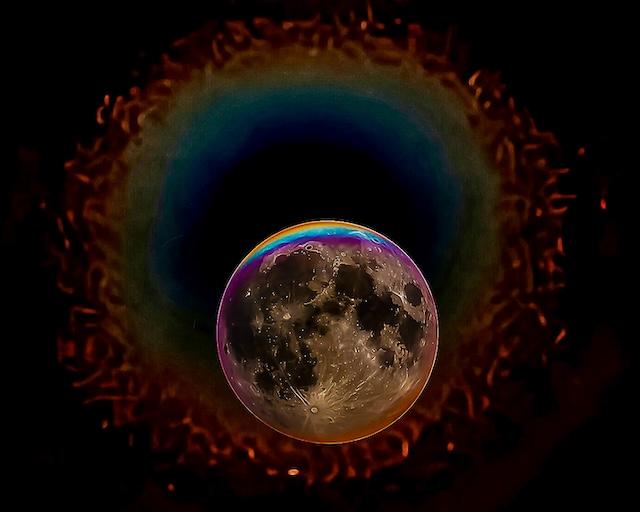 The Second Iteration of the Dolly Moon – a lunar corona over the Asheville Watershed