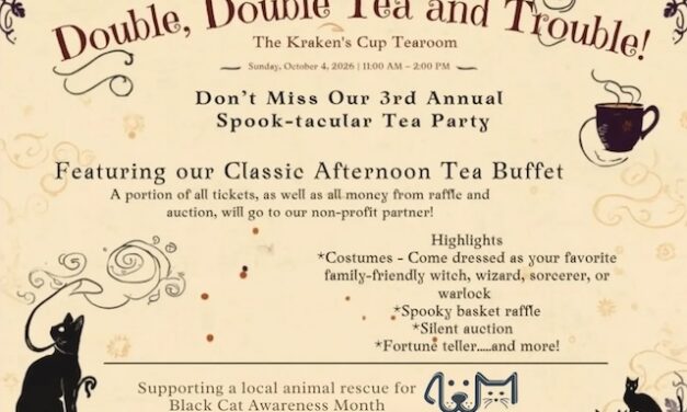 Double, double, tea and trouble: A spook-tacular tea party benefiting HSTV