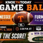 Pick the score and win dinner at Aubrey’s with the KnoxTNToday Game Ball