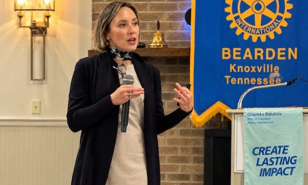 Dr. Monica Crane brings message of progress and hope in dementia care to Rotary Club of Bearden