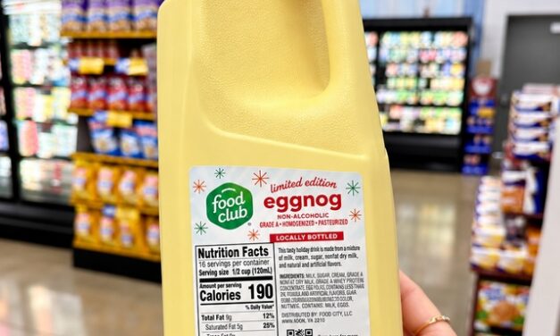 Eggnog is back at Food City, bringing an early taste of the holidays